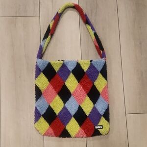 Ragged Brand  Argyle Pattern Shoulder Bag O/S